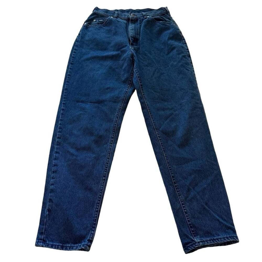 Vintage 80’s Lee Denim Mom Jeans Size 12 M Blue Cotton USA Made